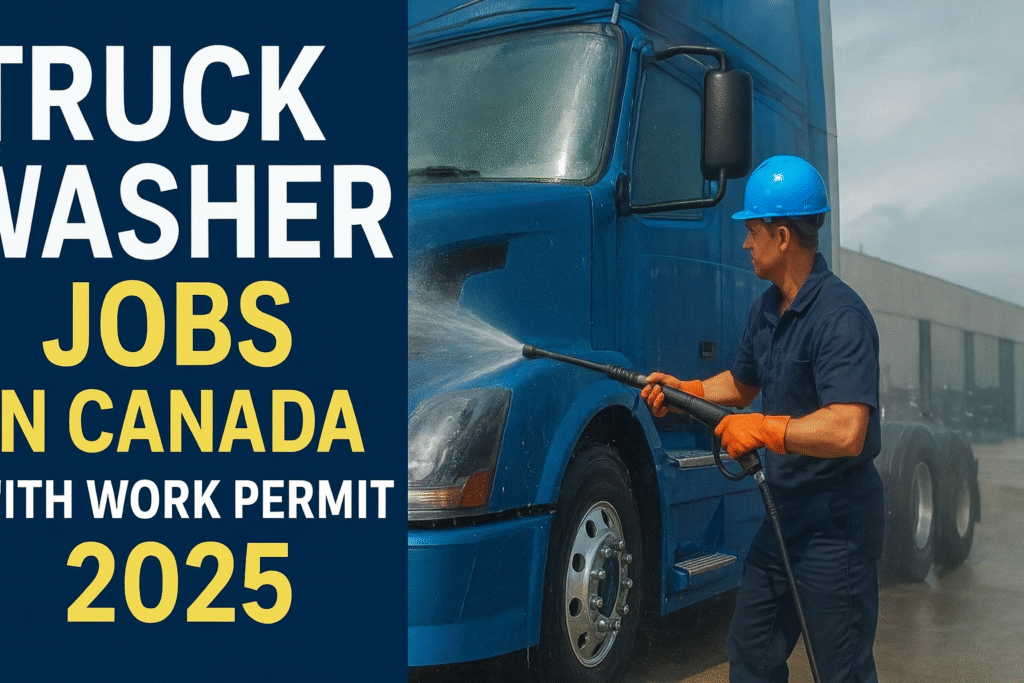 Truck Washer Jobs in Canada with Work Permit 2025