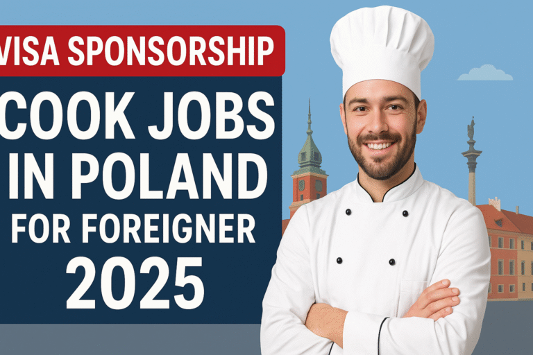 Visa Sponsorship Cook Jobs in Poland for Foreigner 2025
