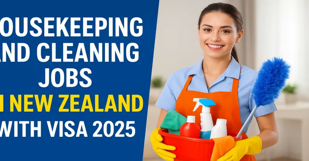 Housekeeping and Cleaning Jobs in New Zealand with Visa 2025