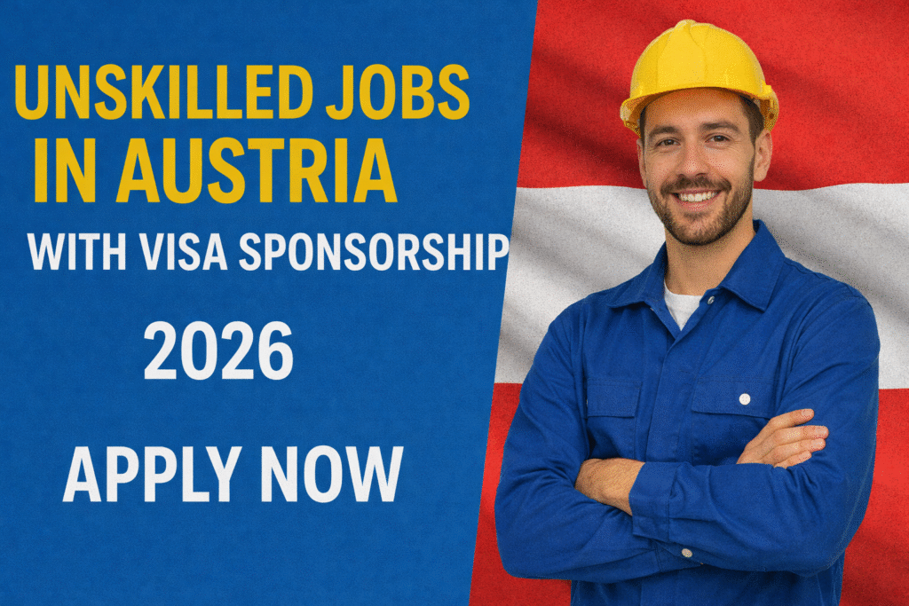 Unskilled Jobs in Austria with Visa Sponsorship