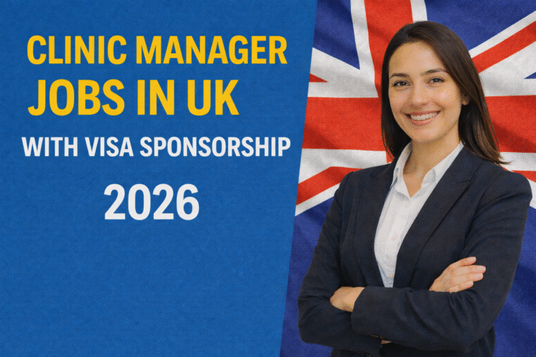 Clinic Manager Jobs in UK with Visa Sponsorship 2026