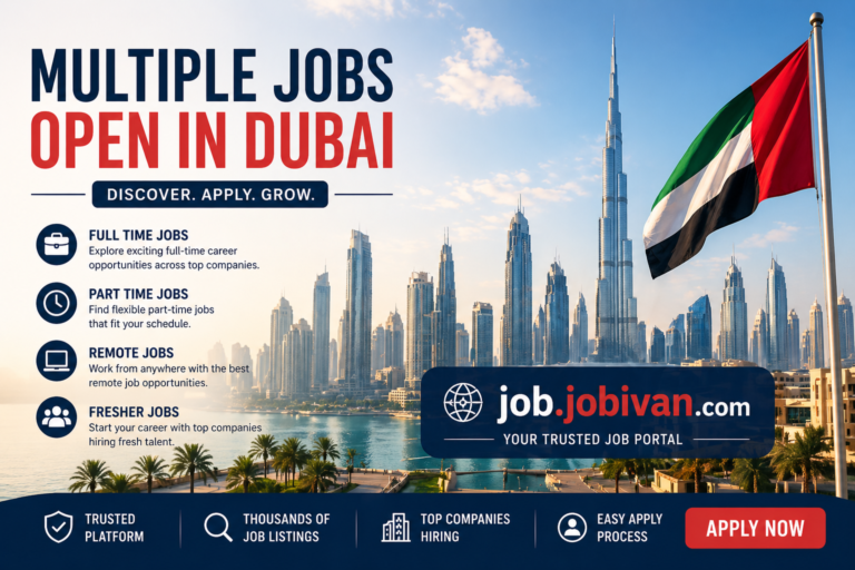 Multiple Jobs in Dubai 2026