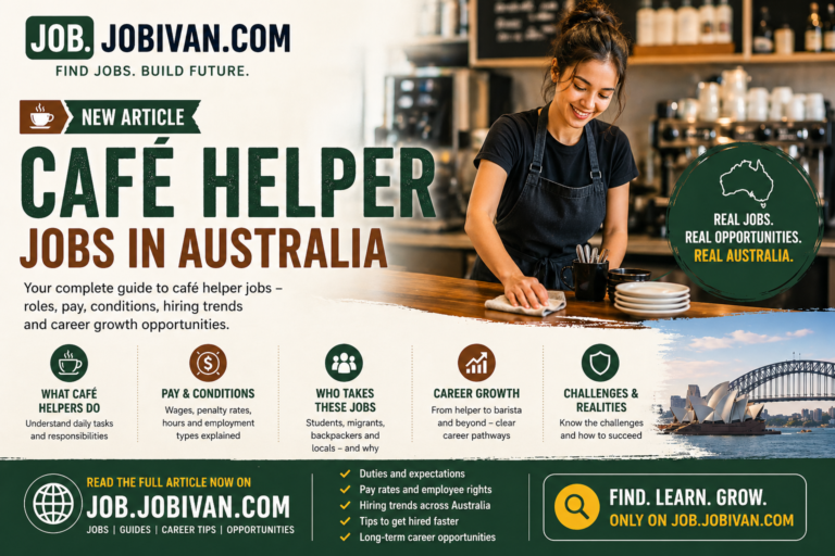 Café Helper Jobs in Australia Guide