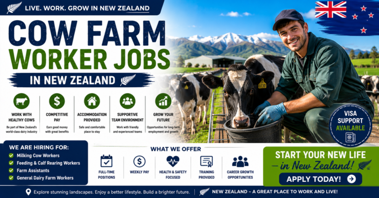 Cow Farm Worker Jobs in New Zealand