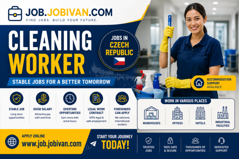 Cleaners Jobs in Czech Republic