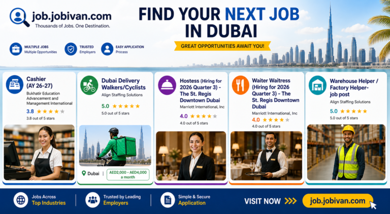 Jobs in Dubai 2026: Opportunities Across Sectors