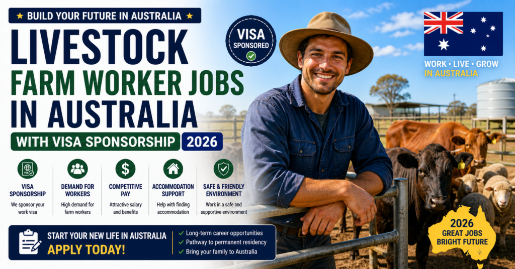 Livestock Farm Worker Jobs in Australia with Visa Sponsorship 2026