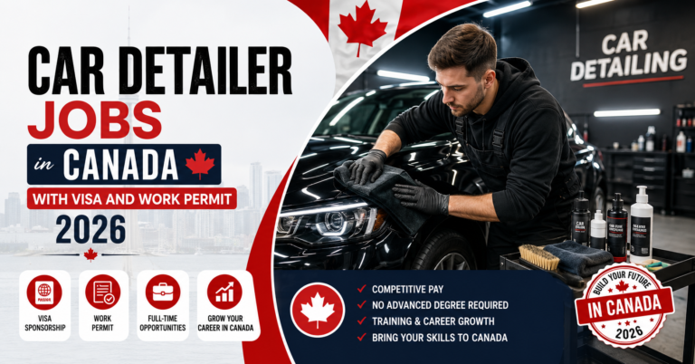 Car Detailer Jobs in Canada with Visa and Work Permit 2026