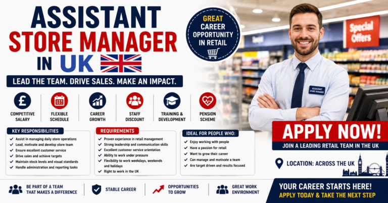 Assistant Store Manager in UK