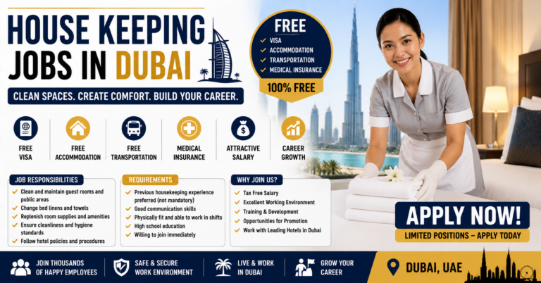 House Keeping Jobs in Dubai