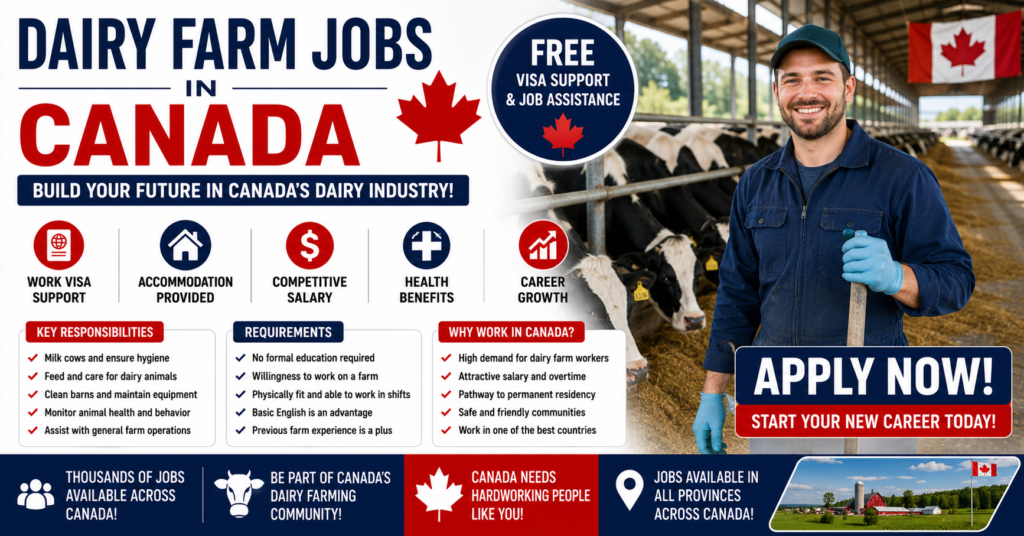 Dairy Farm Jobs in Canada