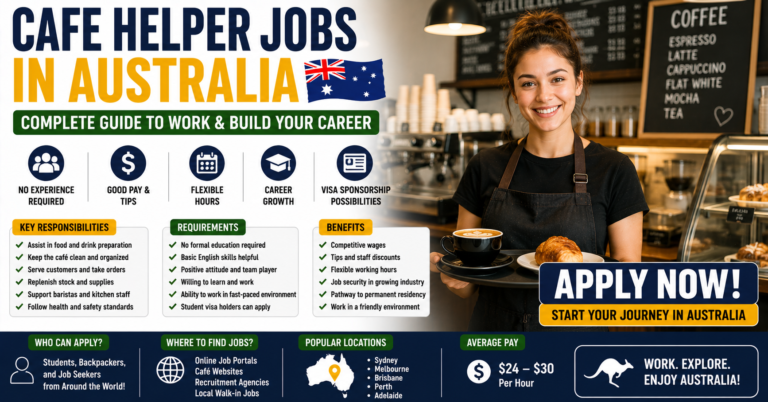 Cafe Helper Jobs in Australa Guide