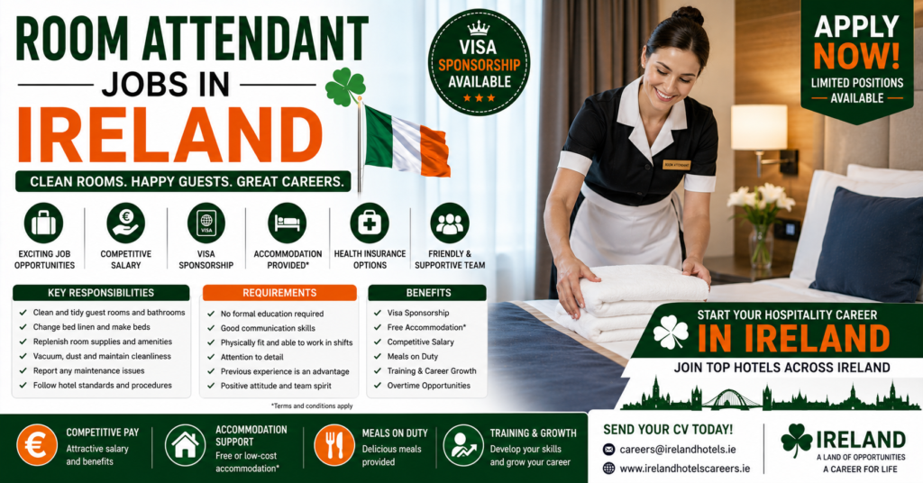 Room Attendant Jobs in Ireland