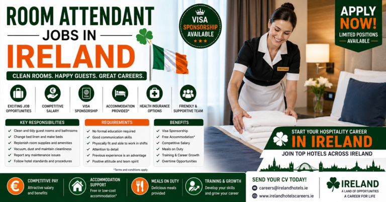 Room Attendant Jobs in Ireland