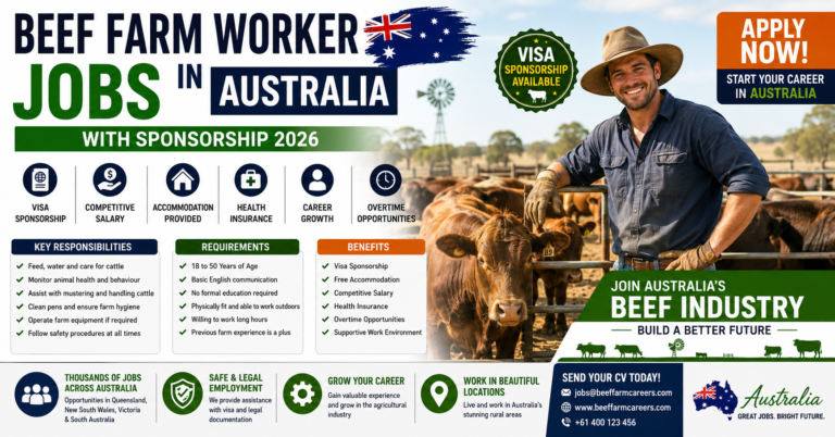 Beef Farm Worker Jobs in Australia with Sponsorship 2026