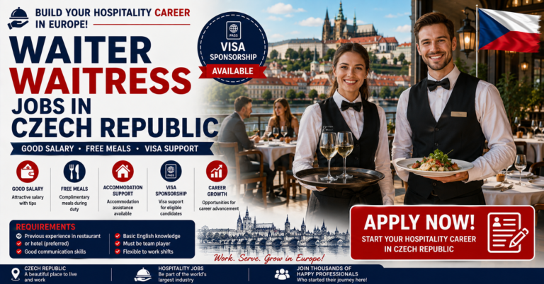 Waiter Waitress Jobs in Czech Republic