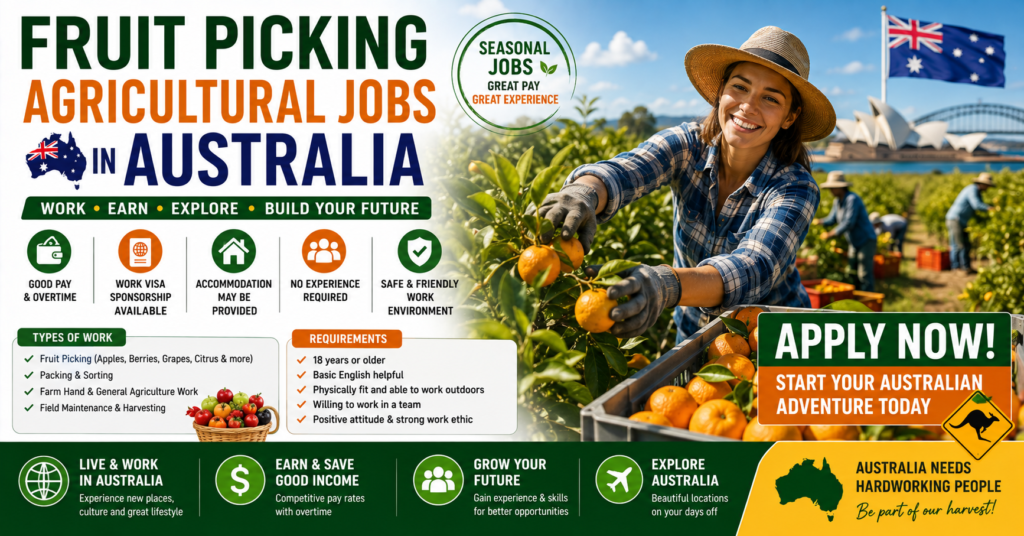 Fruit Picking Agricultural Jobs in Australia 