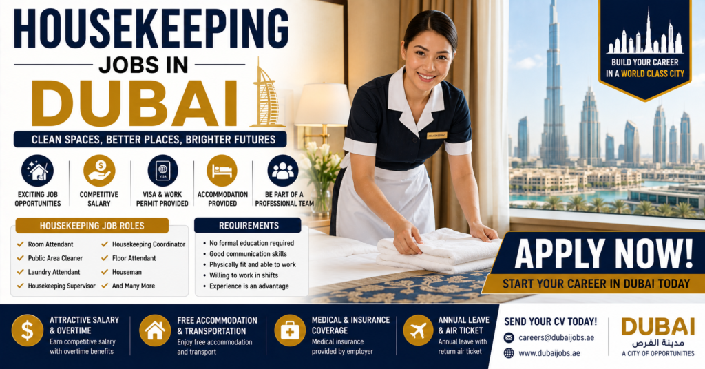 Housekeeping Jobs in Dubai