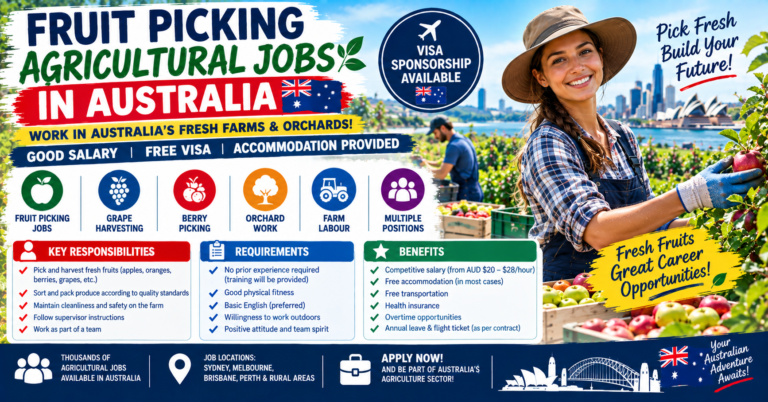 Fruit Picking Agricultural Jobs in Australia