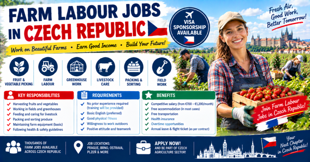 Farm Labour Jobs in Czech Republic