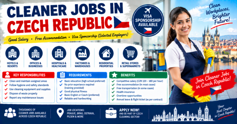 Cleaner Jobs in Czech Republic