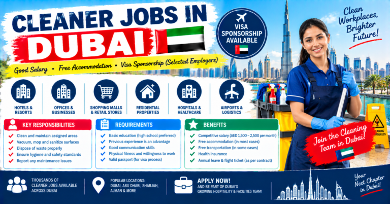 Cleaner Jobs in Dubai