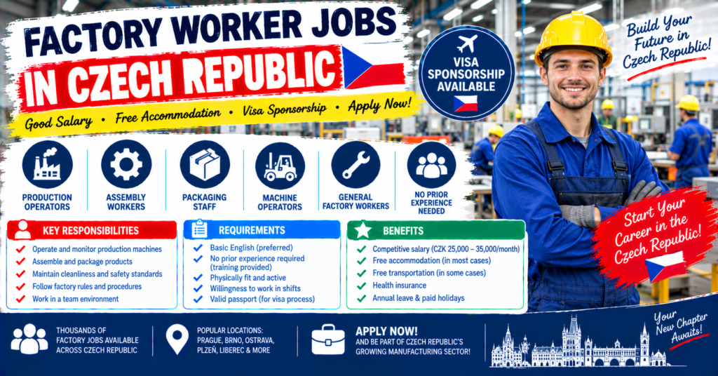 Factory Worker Jobs in Czech Republic