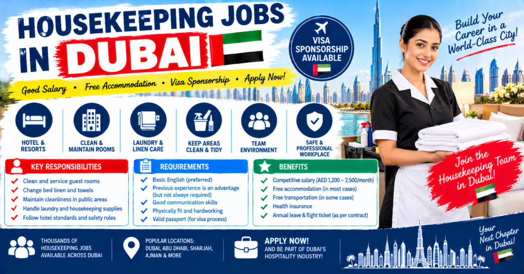 Housekeeping Jobs in Dubai
