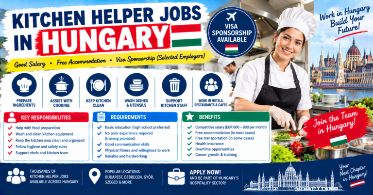 Kitchen Helper Jobs in Hungar