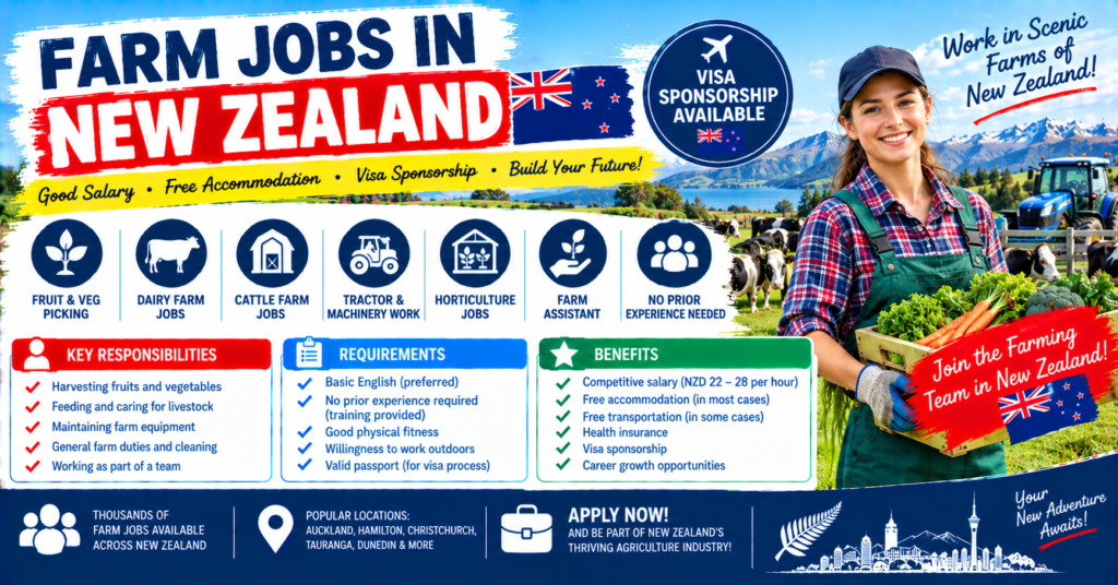 Farm Jobs in NewZealand (Complete Guide)